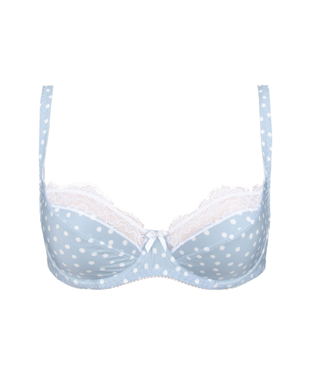 Soutien-gorge tulipe à armatures Antigel de Lise Charmel Pois Sixties bleu sterling ECH6292-BS