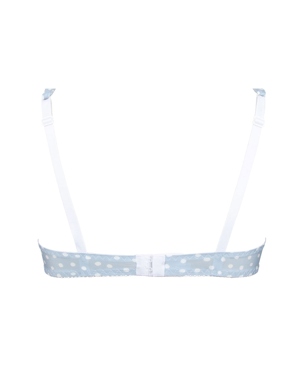 Soutien-gorge tulipe à armatures Antigel de Lise Charmel Pois Sixties bleu sterling ECH6292-BS