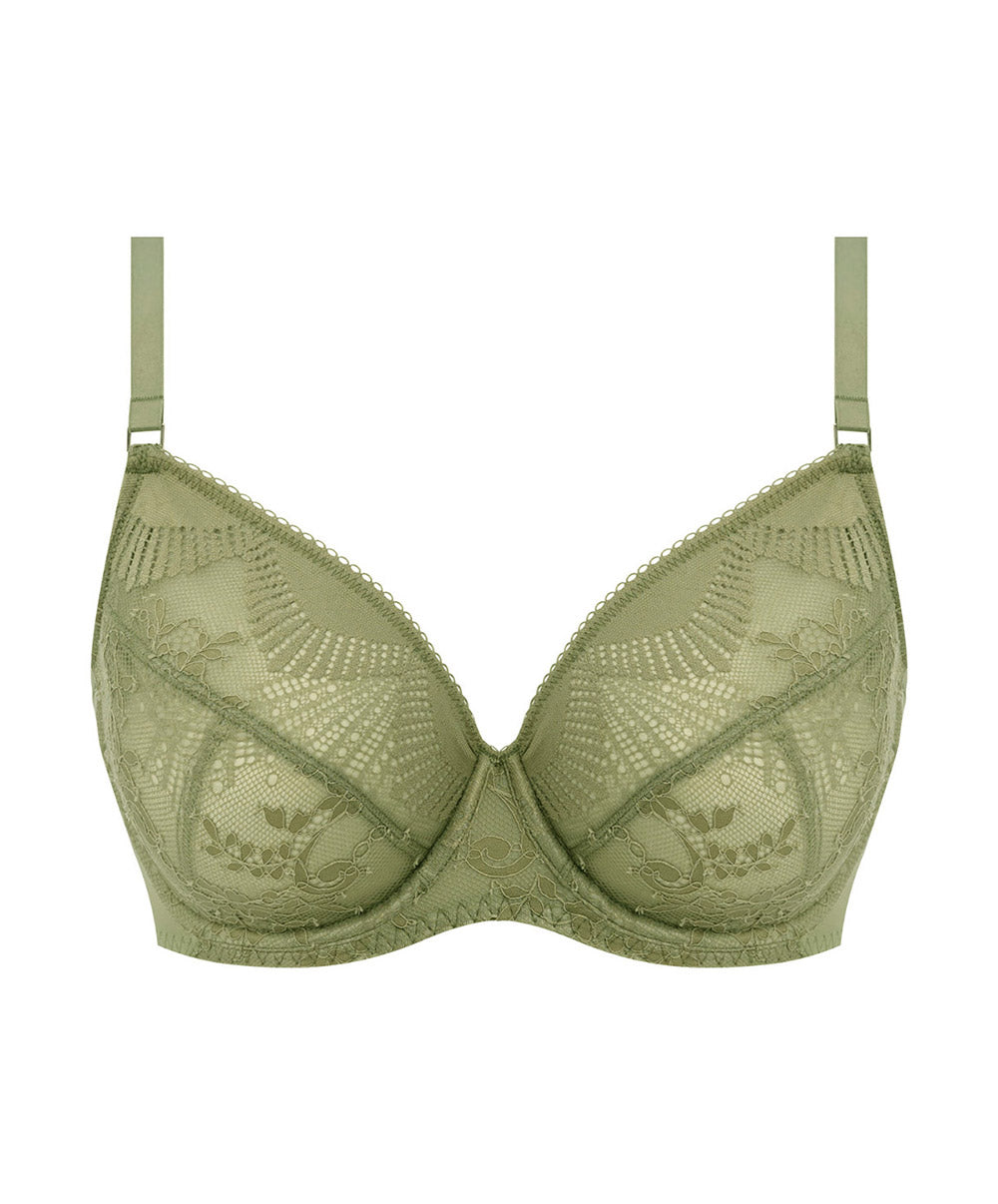 Soutien-gorge armatures couvrant décolleté plongeant Wacoal Sensu Lace vert soie WE601201-GEN