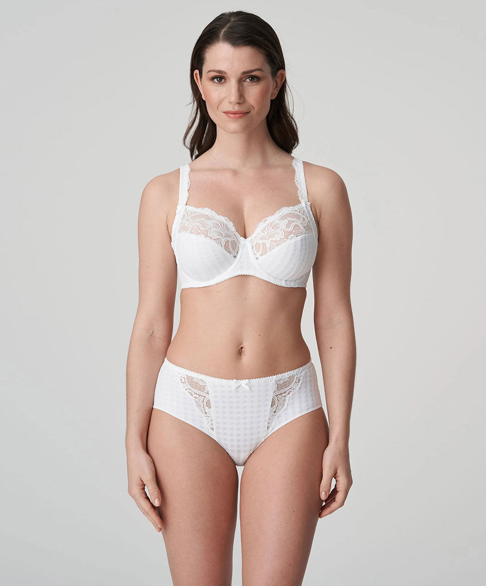 Soutien-gorge armatures emboitant 3 parties dentelle PrimaDonna Madison blanc 0162120-0162121-WIT