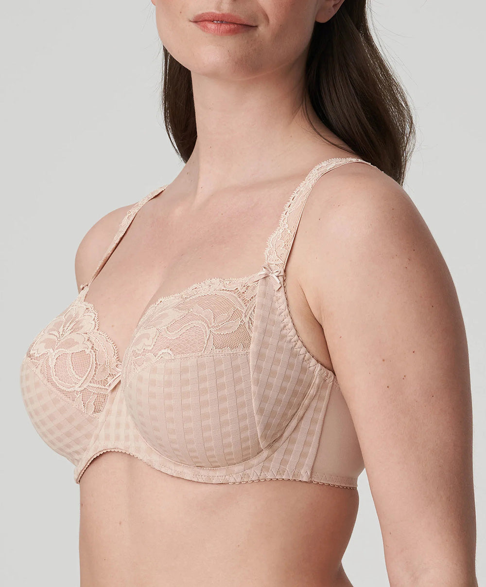 Soutien-gorge armatures emboitant 3 parties dentelle PrimaDonna Madison café latte 0162120-0162121-CAL