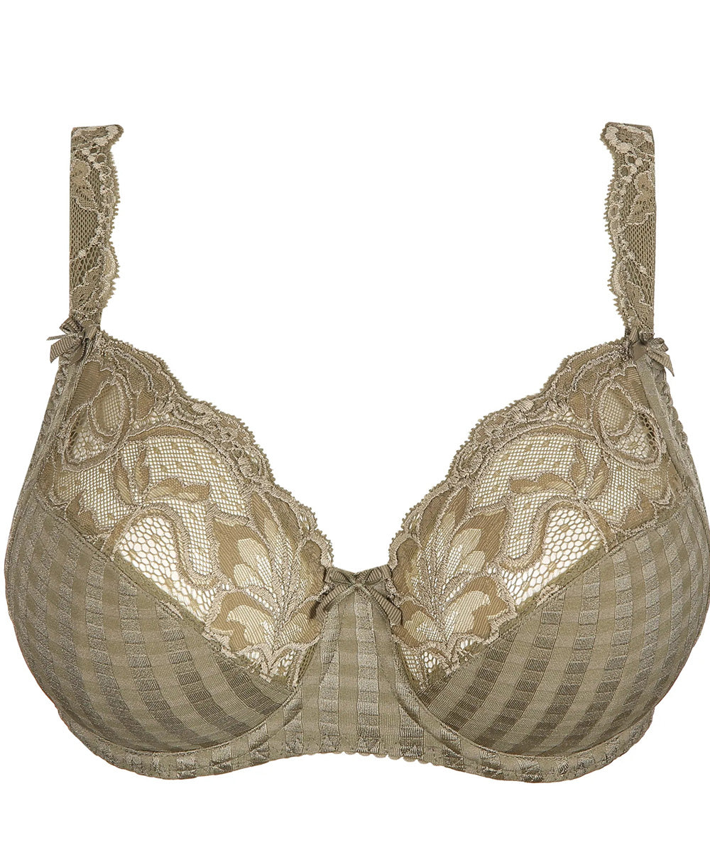 Soutien-gorge armatures emboitant 3 parties dentelle PrimaDonna Madison golden olive 0162120-0162121-GOO