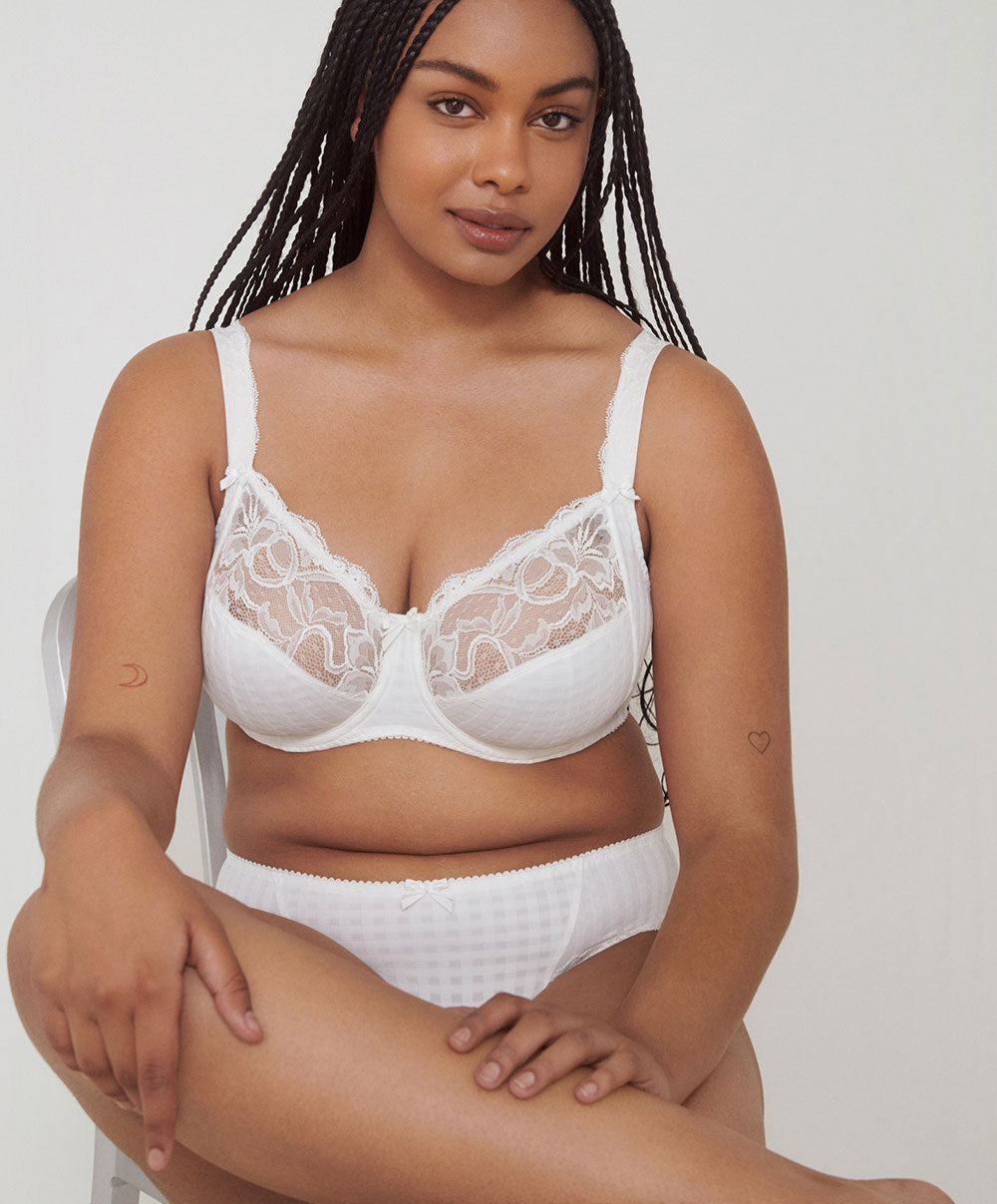 Soutien-gorge armatures emboitant 3 parties dentelle PrimaDonna Madison naturel 0162120-0162121-NAT