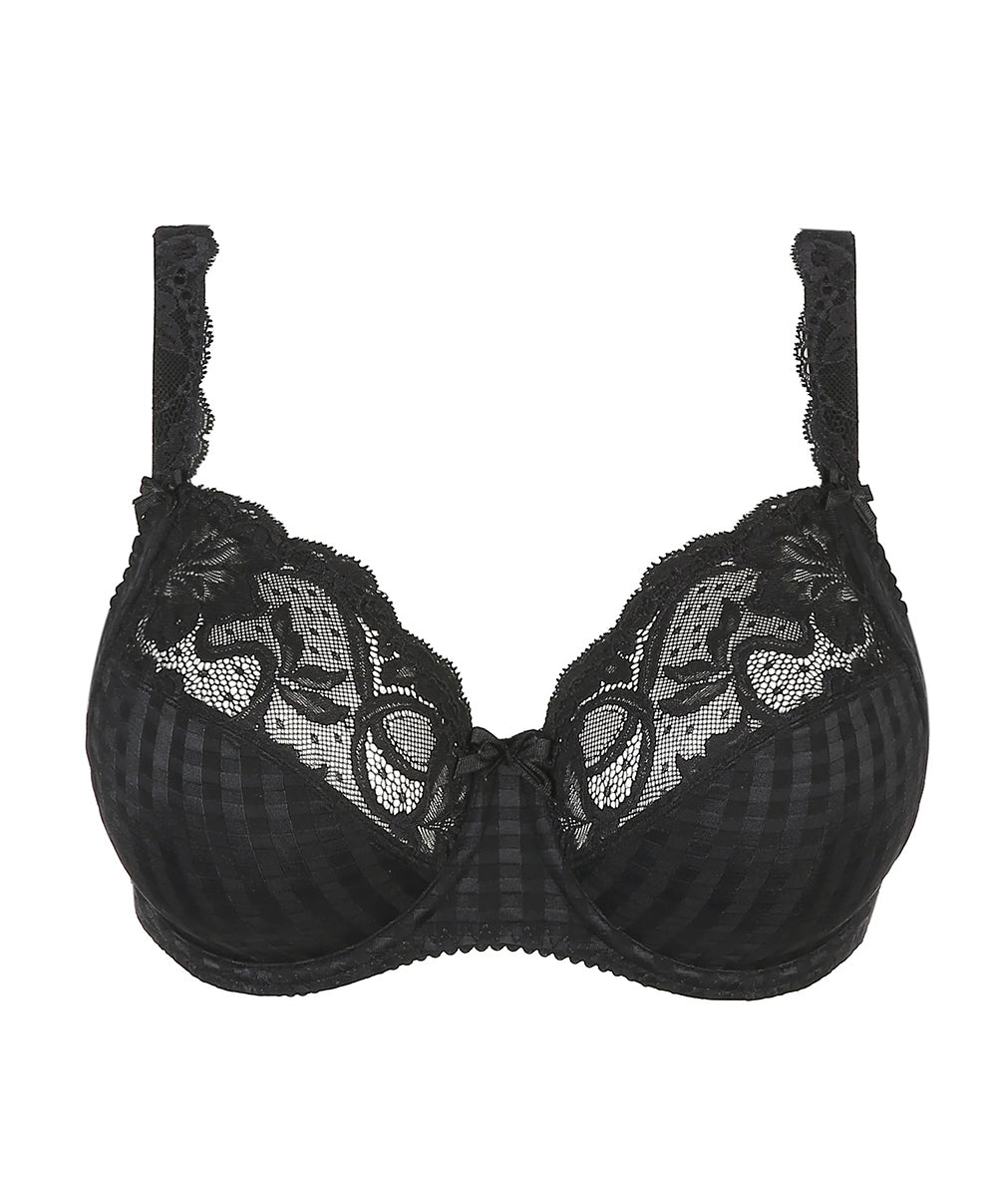 Soutien-gorge armatures emboitant 3 parties dentelle PrimaDonna Madison noir 0162120-0162121-ZWA