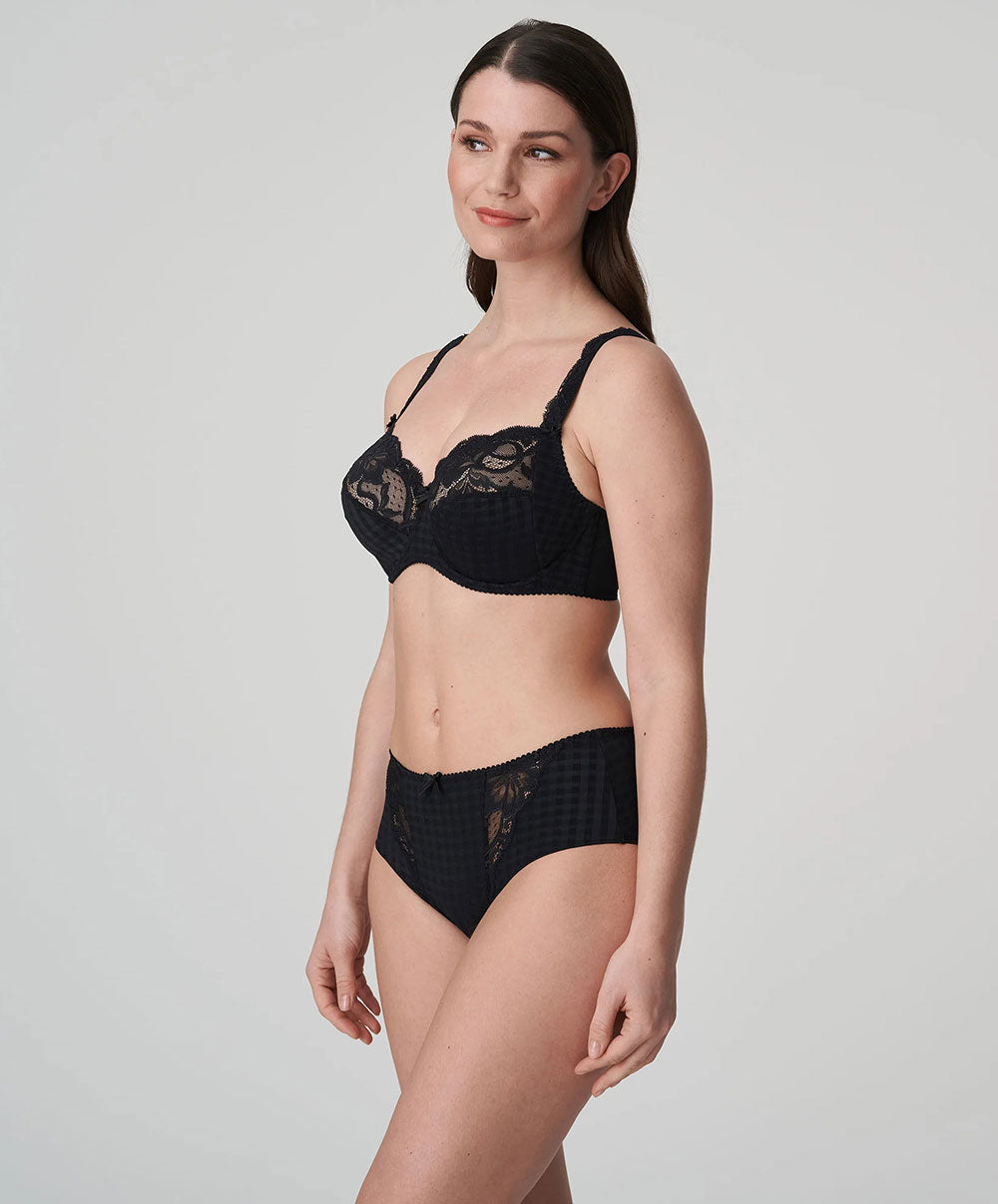 Soutien-gorge armatures emboitant 3 parties dentelle PrimaDonna Madison noir 0162120-0162121-ZWA