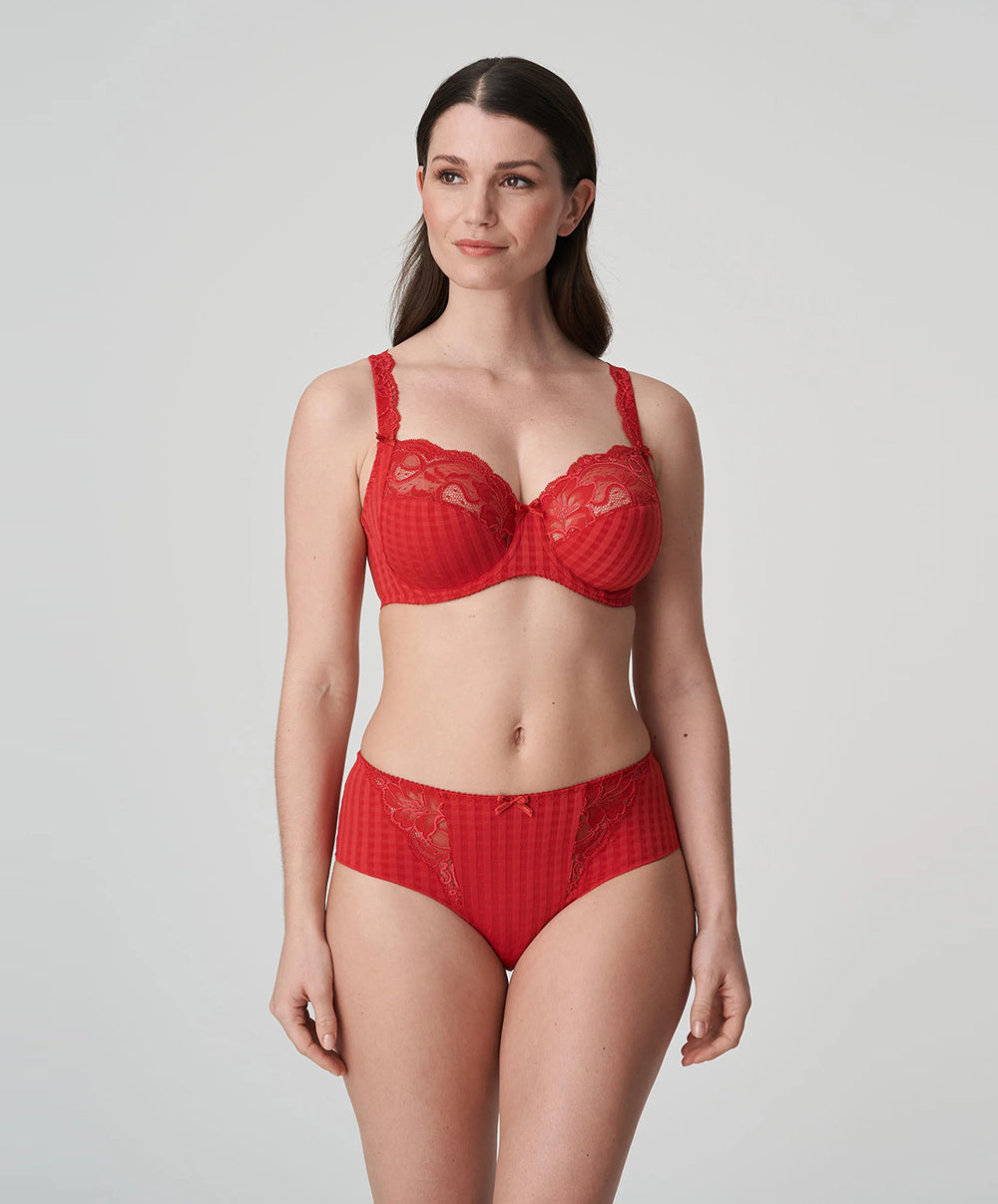 Soutien-gorge armatures emboitant 3 parties dentelle PrimaDonna Madison rouge scarlet 0162120-0162121-SCA