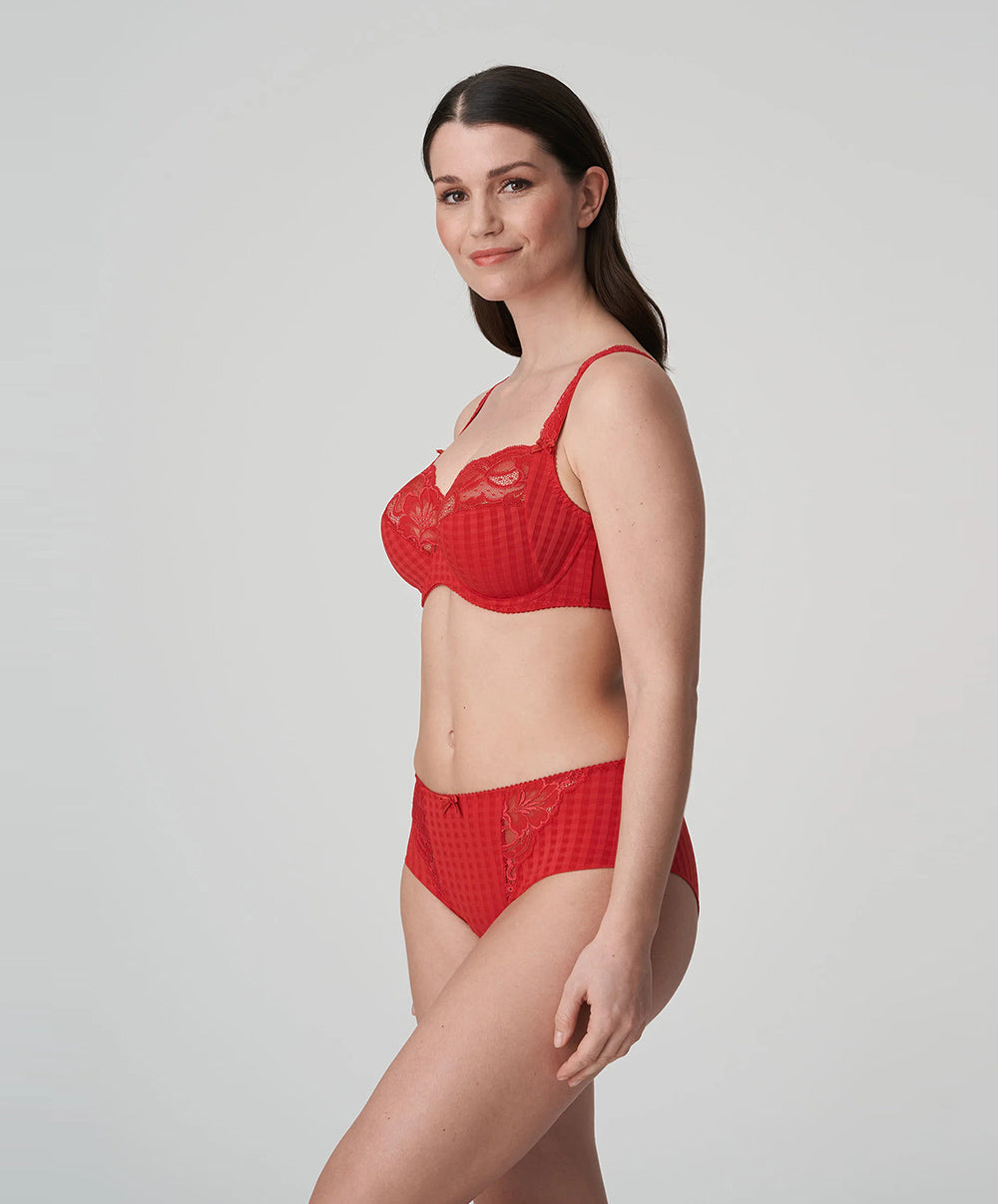 Soutien-gorge armatures emboitant 3 parties dentelle PrimaDonna Madison rouge scarlet 0162120-0162121-SCA