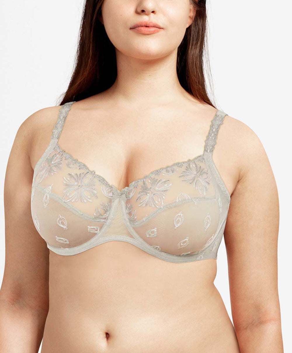 Soutien-gorge armatures grande taille emboitant Chantelle Champs Elysées galet C26010-0Z5