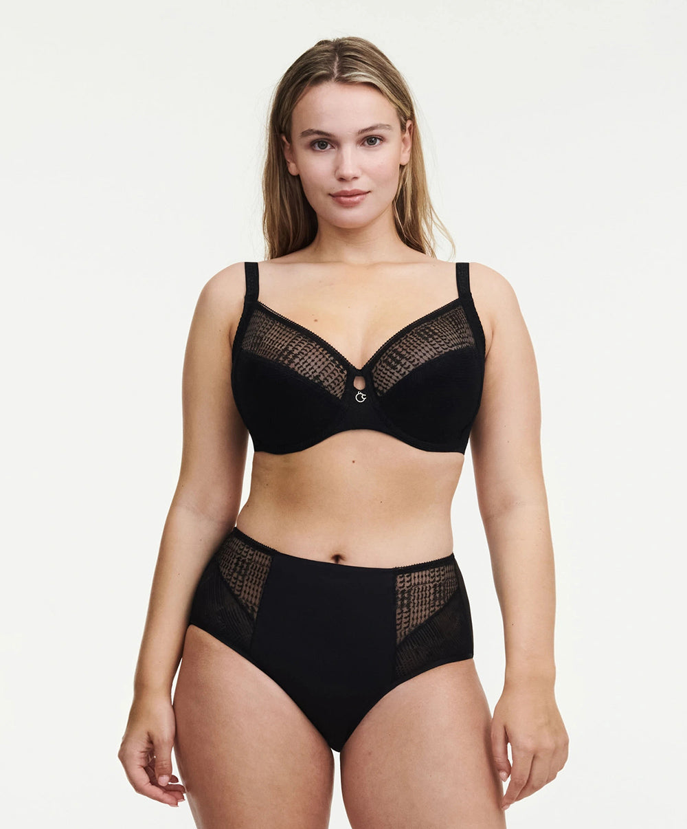 Soutien-gorge armatures grande taille Chantelle Intrigue noir C13WMU-011