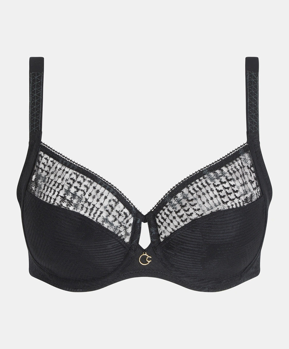 Soutien-gorge armatures grande taille Chantelle Intrigue noir C13WMU-011