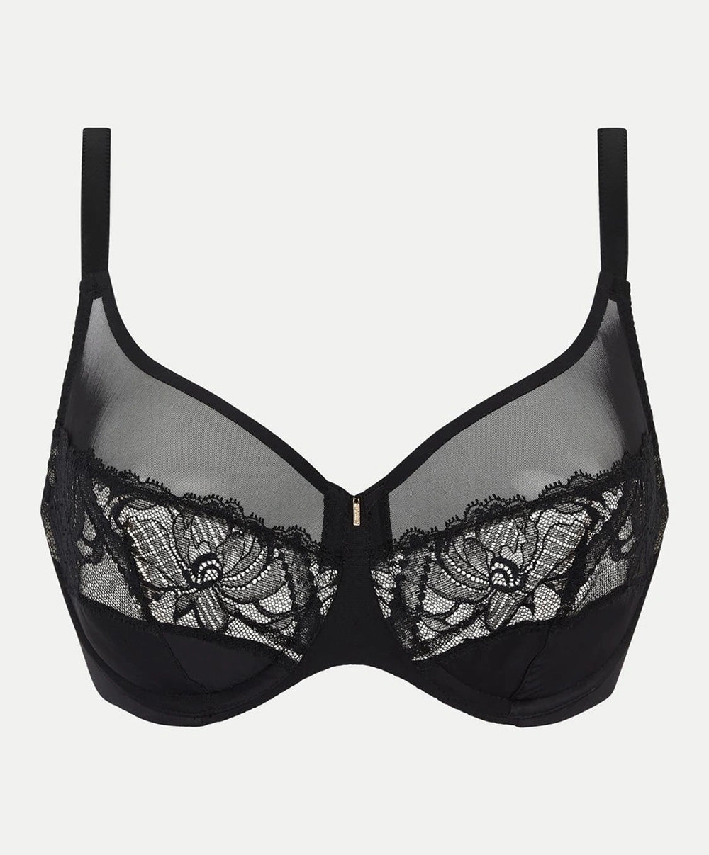 Soutien-gorge armatures très enveloppant Chantelle Orangerie Dream noir C17Q10-011