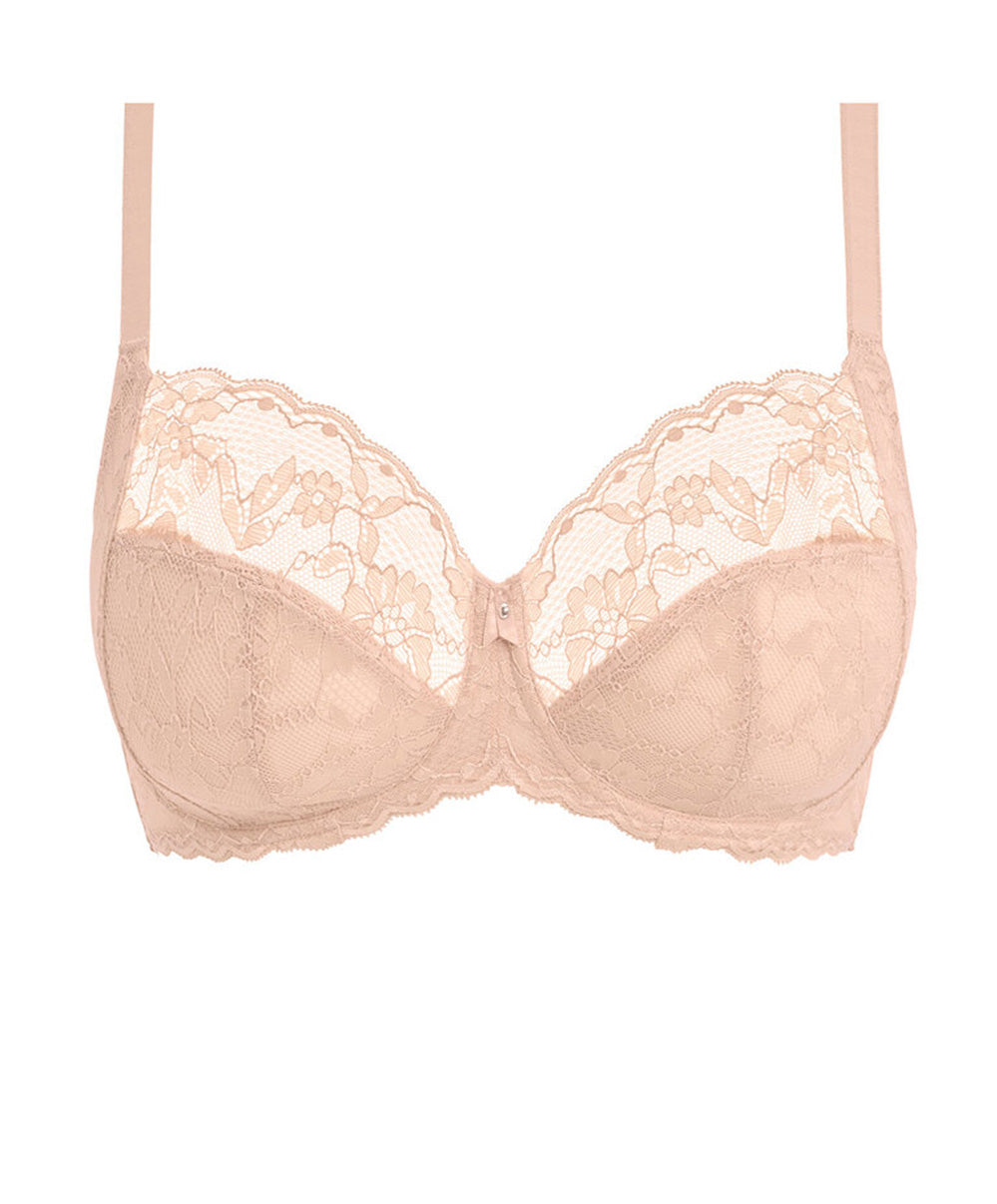 Soutien-gorge balconnet à armatures renforts latéraux grande taille Freya Offbeat natural beige AA5451-NAE