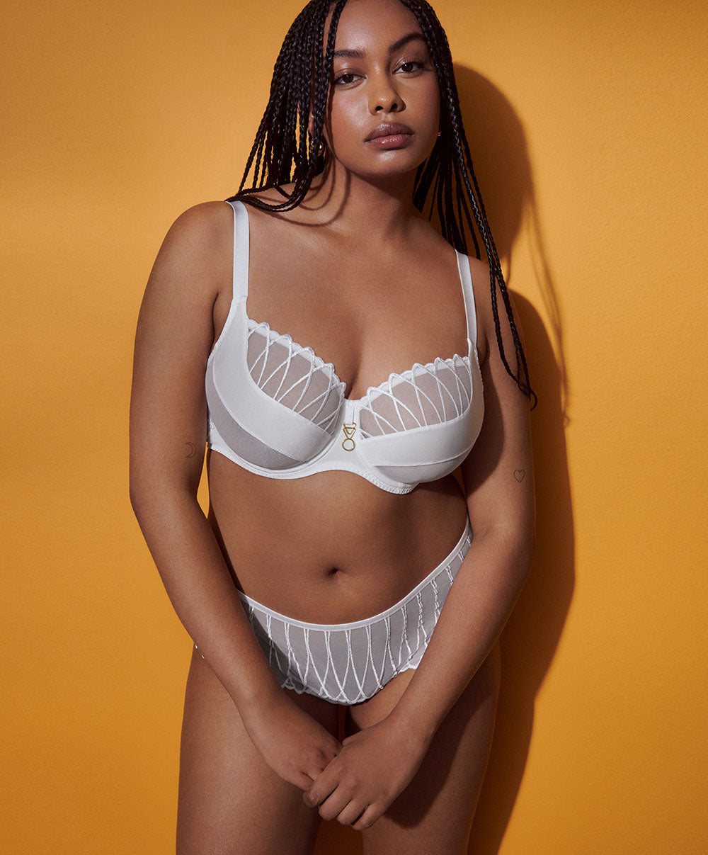 Soutien-gorge balconnet coupe tulipe PrimaDonna Arthill blanc 0163364-WIT