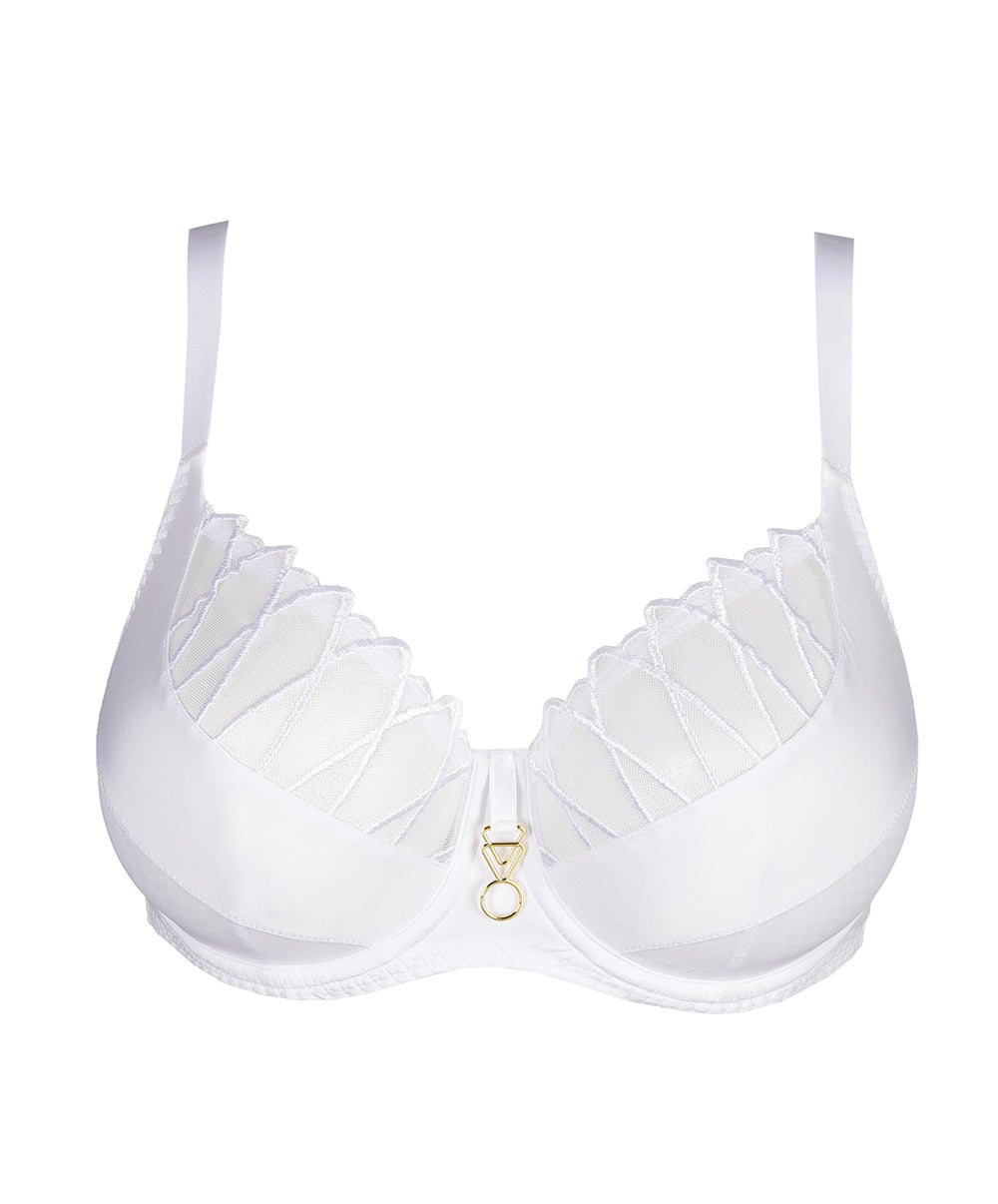Soutien-gorge balconnet coupe tulipe PrimaDonna Arthill blanc 0163364-WIT