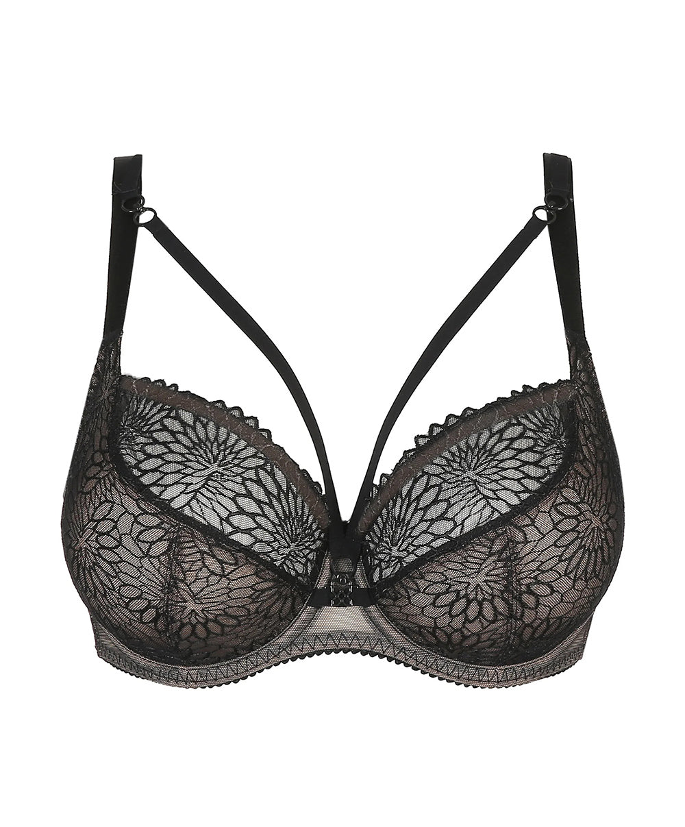 Soutien-gorge balconnet coupe tulipe PrimaDonna Sophora noir 0163184-0163185-ZWA