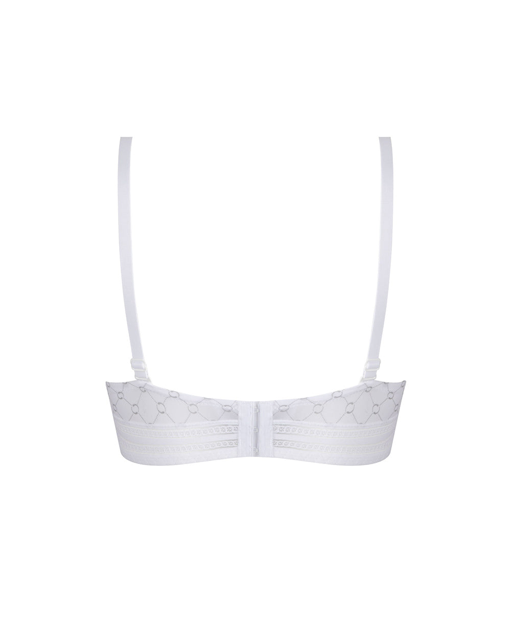 Soutien-gorge bandeau bretelles amovibles Antigel de Lise Charmel Bijou du jour blanc ECH5632-BB