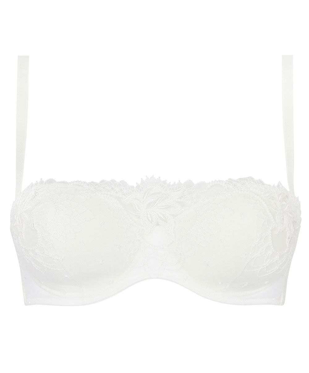 Soutien-gorge bandeau bretelles amovibles Lise Charmel Princesse Iris écru nacre ACH5681-EN 5
