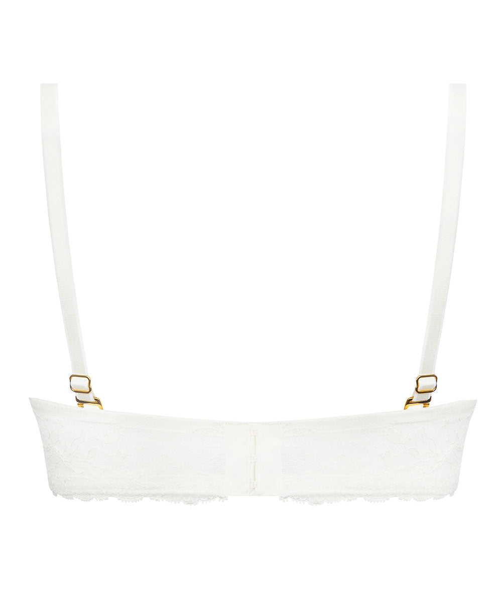 Soutien-gorge bandeau bretelles amovibles Lise Charmel Princesse Iris écru nacre ACH5681-EN 6