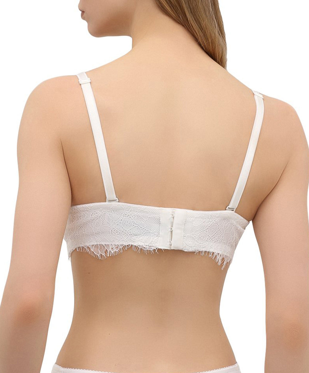 Soutien-gorge bandeau bretelles amovibles Lise Charmel Orchidée beauté Ecru nacre ACG5662-EN