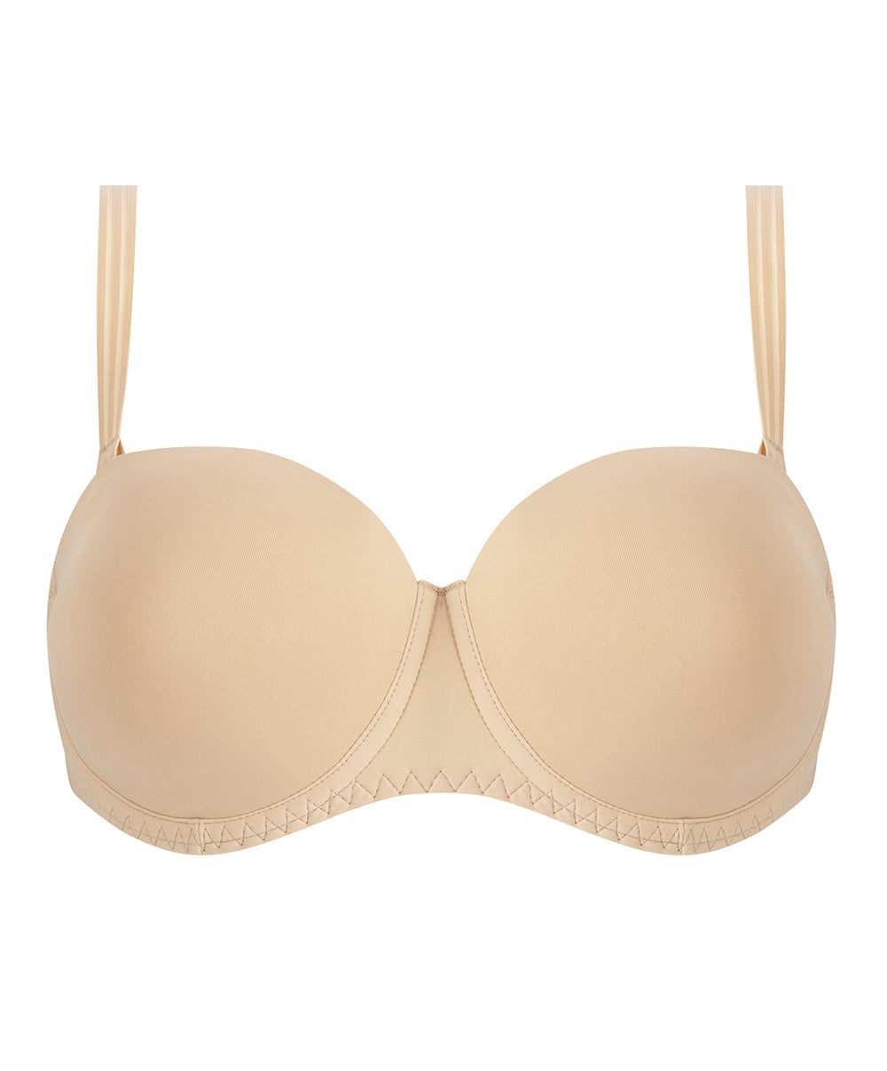 Soutien-gorge bandeau bretelles amovibles grande taille Antigel de Lise Charmel New Apesanteur skin rosé FCJ5614-SR 10