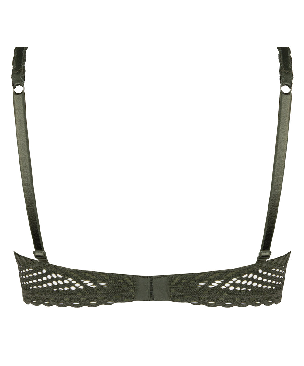 Soutien-gorge bandeau coque effet push Antigel de Lise Charmel Tressage Graphic éclat aventure kaki ECC8337-EA