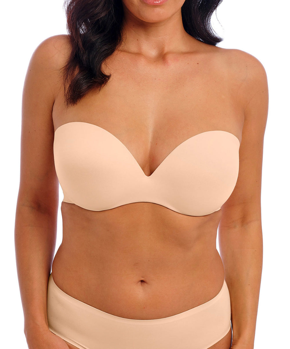 Soutien-gorge bandeau moulé bretelles amovibles invisible grande taille Wacoal Inès Secret frappe WE601011-FRP
