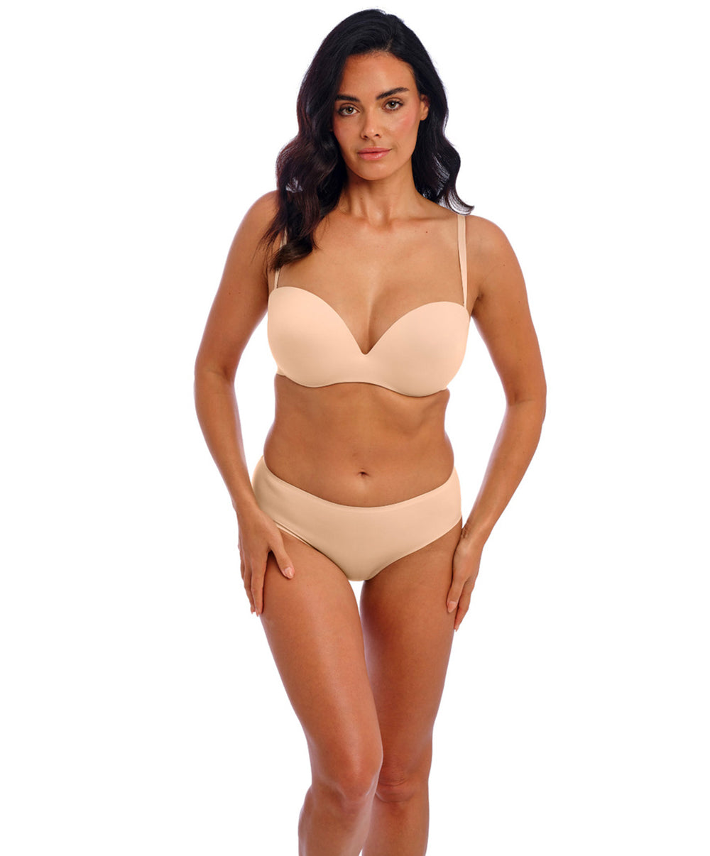 Soutien-gorge bandeau moulé bretelles amovibles invisible grande taille Wacoal Inès Secret frappe WE601011-FRP