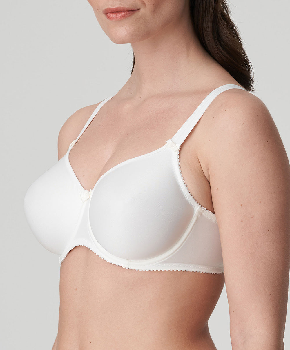 Soutien-gorge bonnets moulés lisses à armatures invisible PrimaDonna Satin noir 0161330-NAT