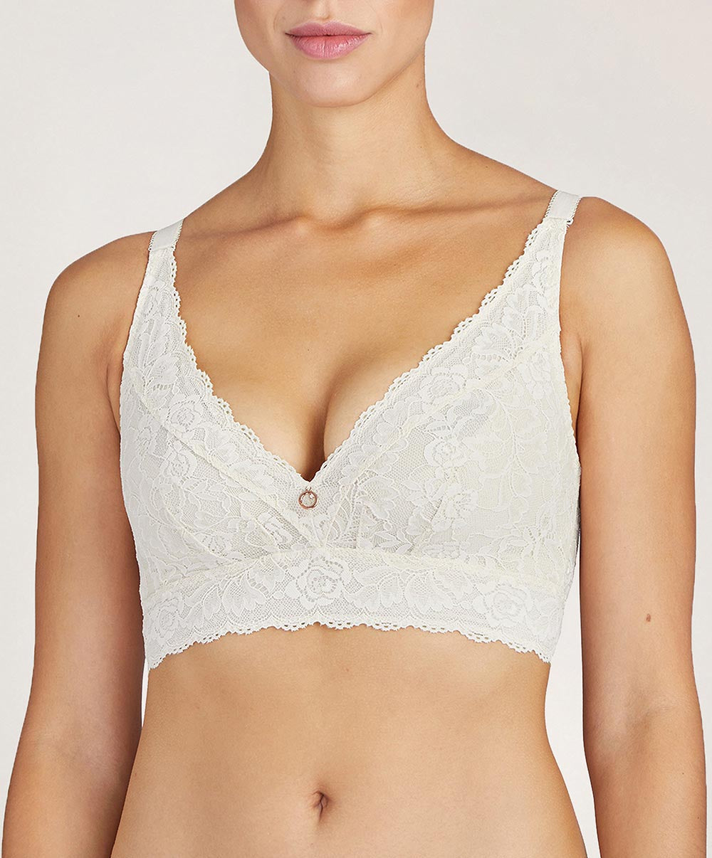 Soutien-gorge brassière confort sans armatures bralette Rosessence opale Aubade HK10-02-OPAL