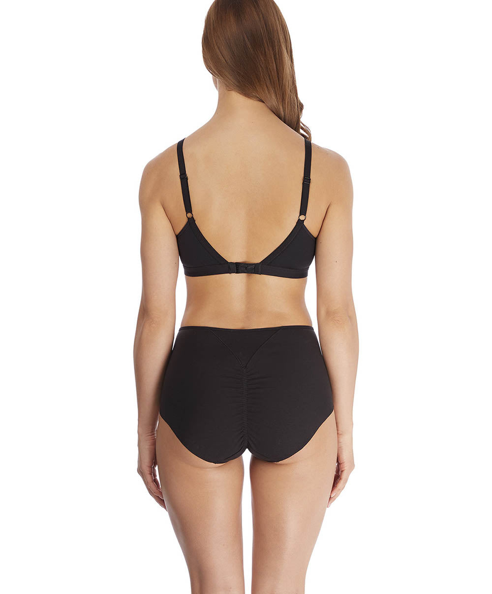 Soutien-gorge brassière sans armatures Wacoal Lisse noir WE145003-BLK