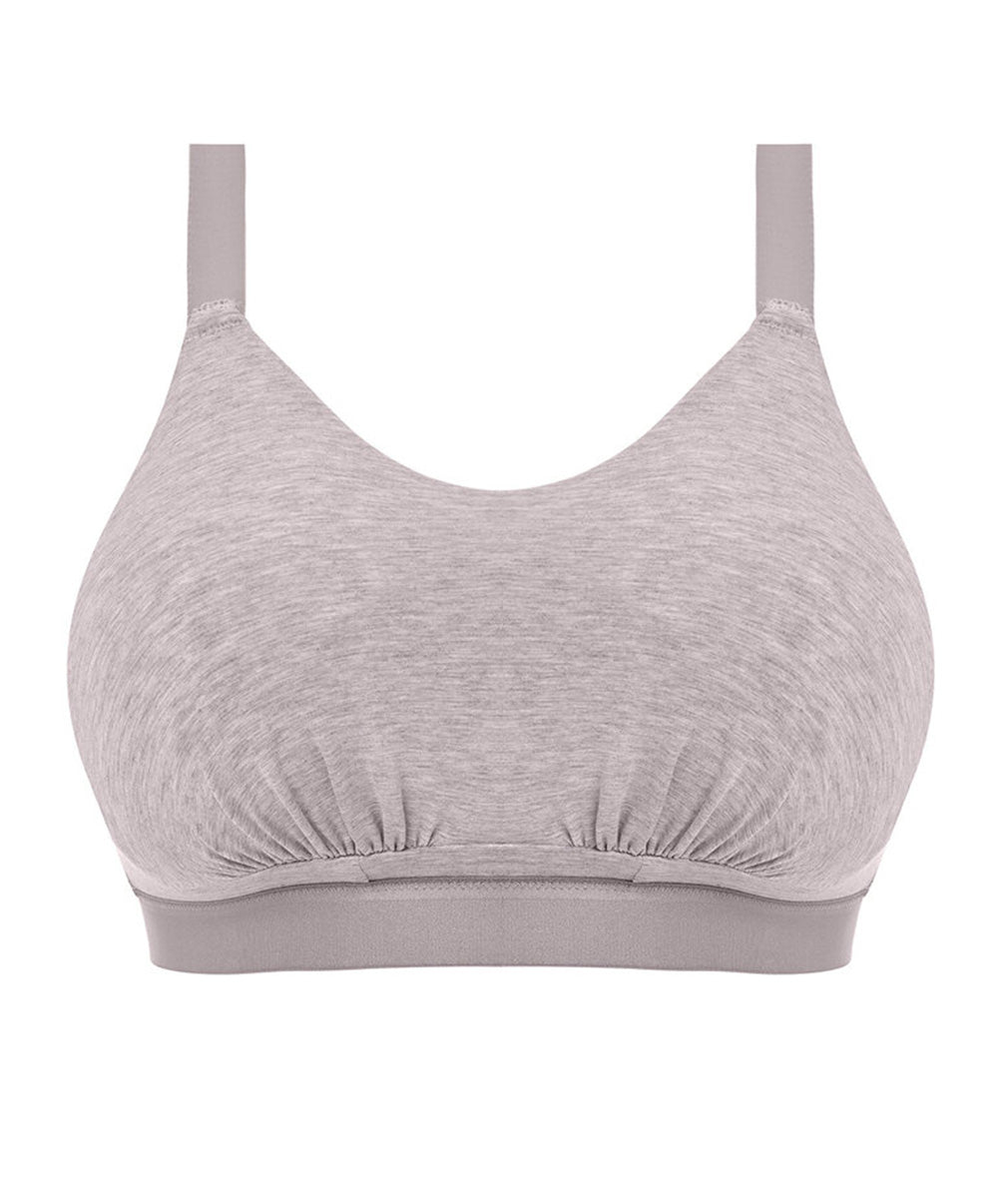 Soutien-gorge brassière sans armatures bralette grande taille Elomi Downtime gray marl EL301417-GYL