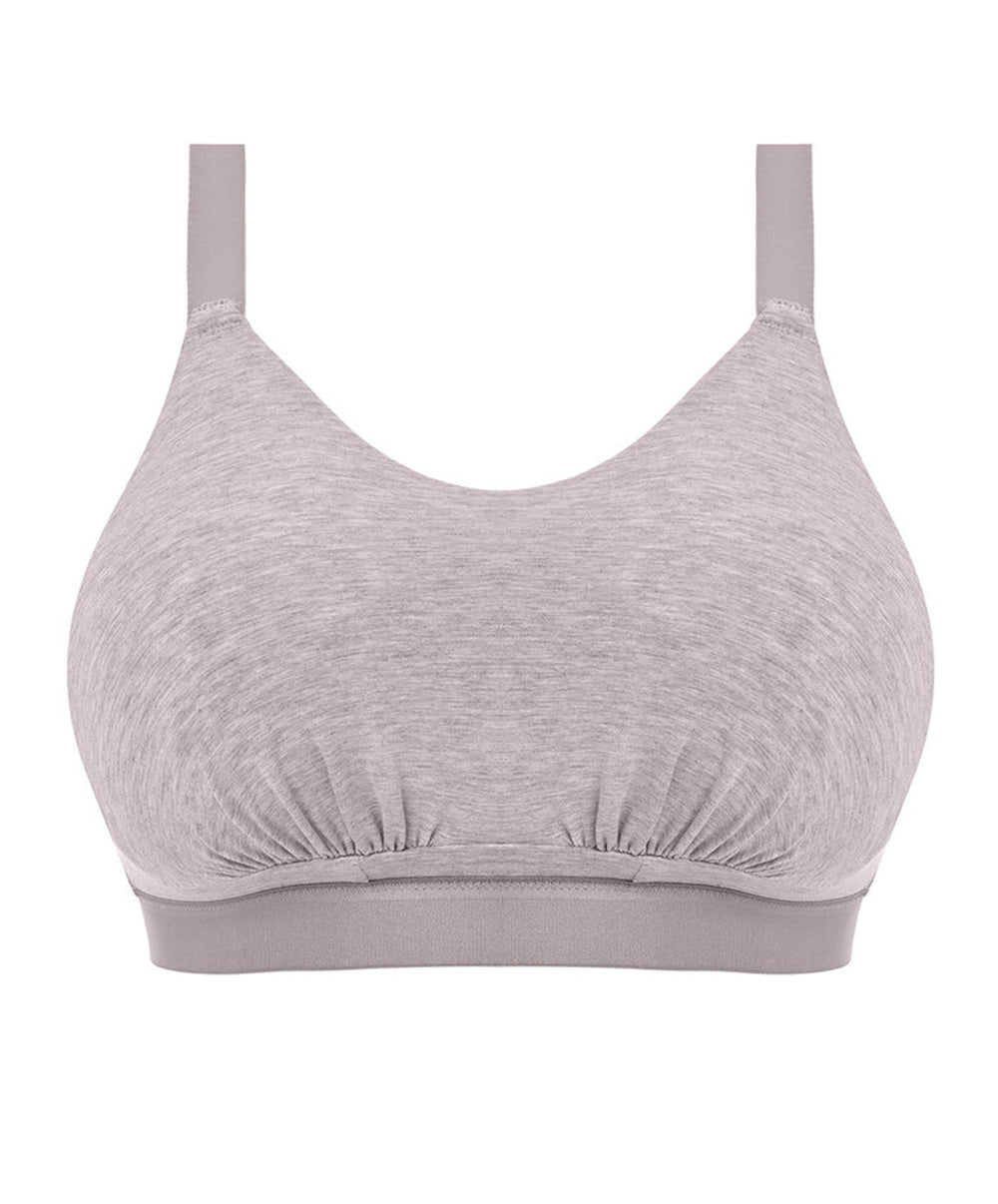 Soutien-gorge brassière sans armatures bralette grande taille Elomi Downtime gray marl EL301417-GYL