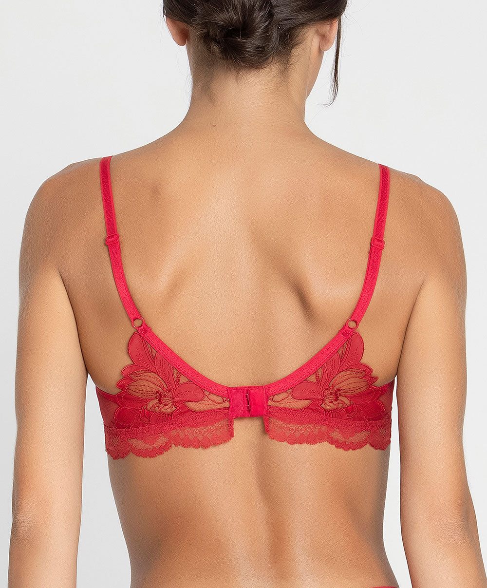 Soutien-gorge brassière souple Lise Charmel Glamour Couture rouge ACH5907-GD