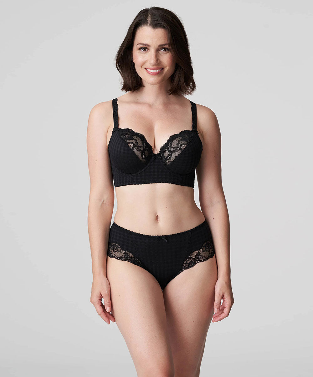 Soutien-gorge bustier à décolleté plongeant grande taille PrimaDonna Madison noir 0262126-ZWA
