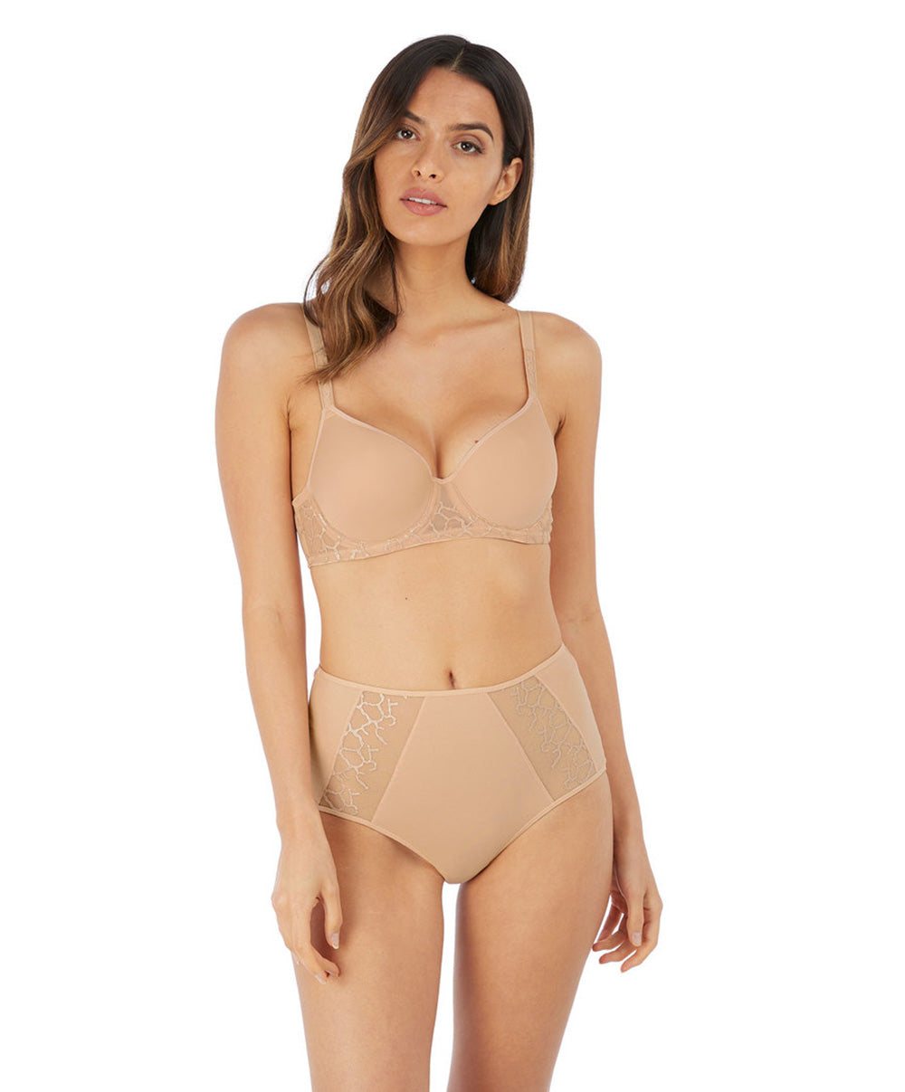 Soutien-gorge contour moulé spacer Wacoal Lisse frappe nude WE145004-FRP