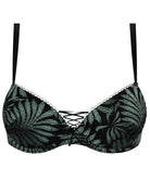 Soutien-gorge coque Antigel de Lise Charmel Jungle du Soir vert minuit ECJ8044-VM
