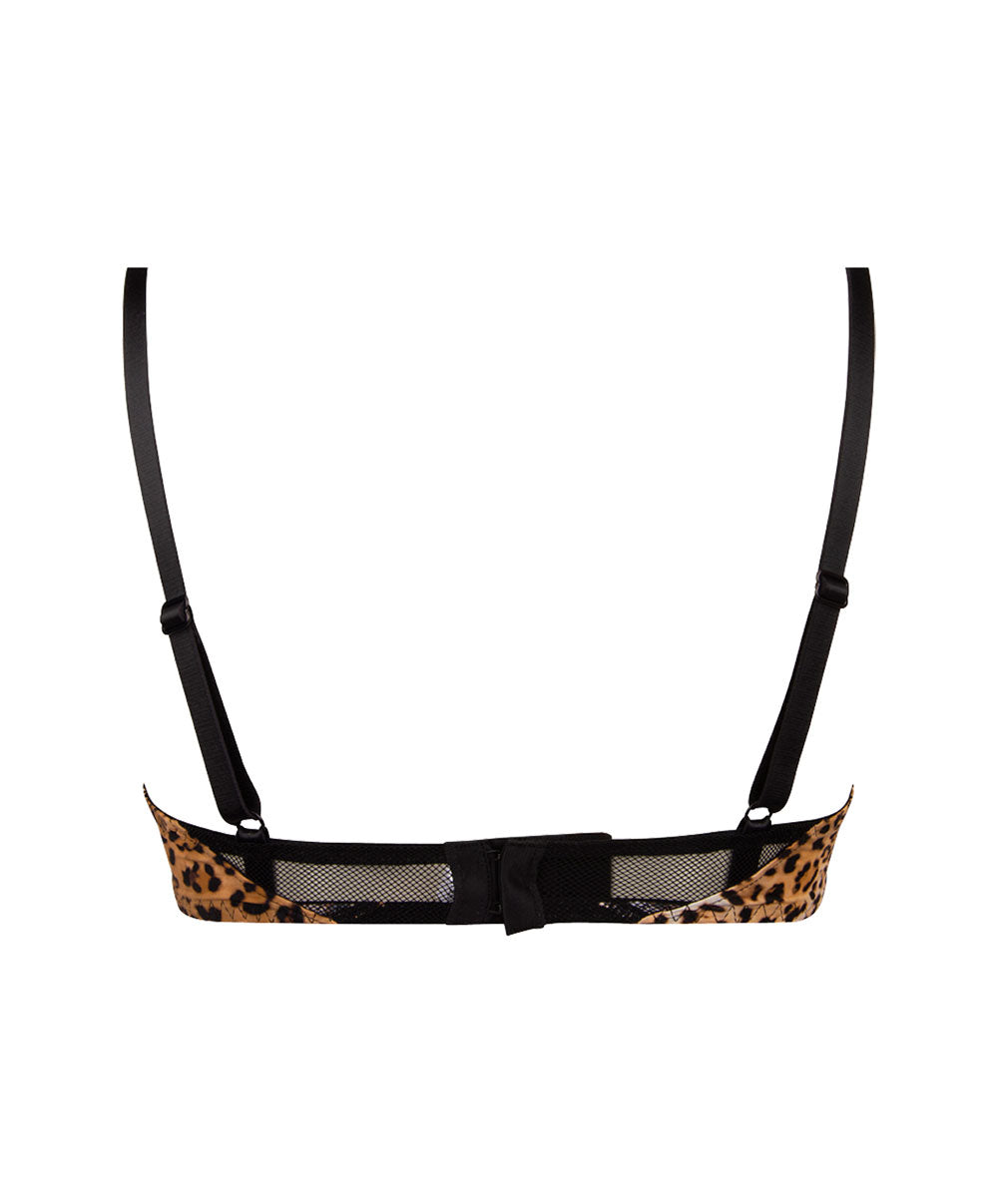 Soutien-gorge coque Antigel de Lise Charmel Libre Panthère fauve et noir ECH8038-FN