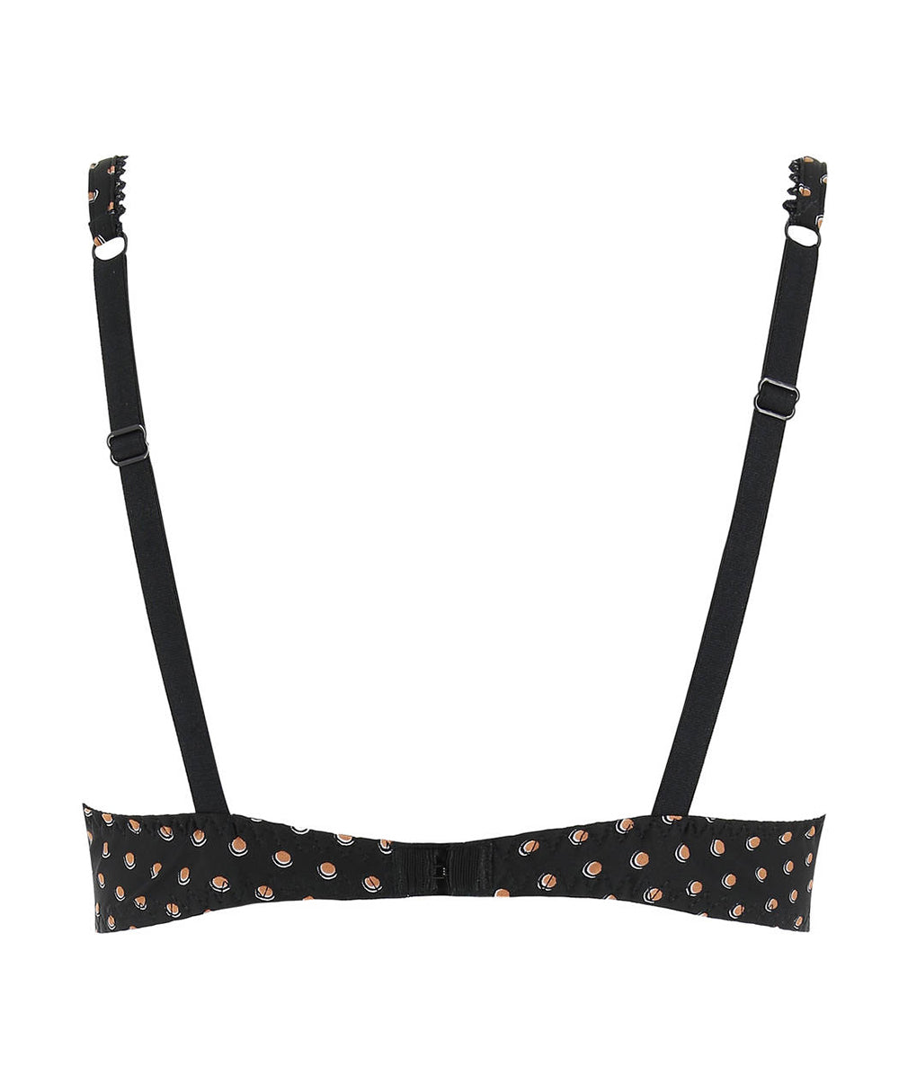 Soutien-gorge coque Antinéa de Lise Charmel Pois Glamour noir camel CCC8036-NC fashion