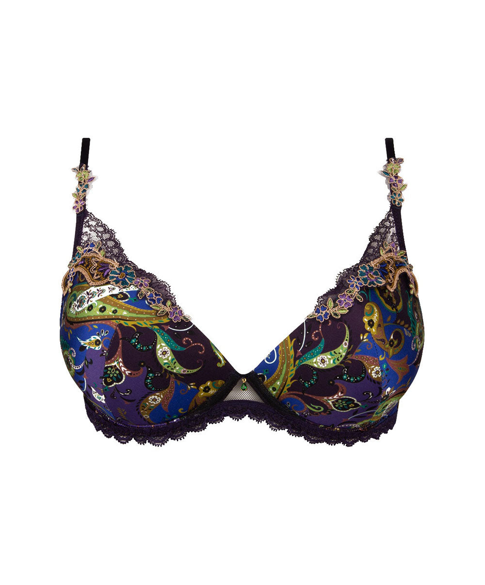 Soutien-gorge coque moulé Lise Charmel Dentelle Cashmer emaux cashmer (=prune) ACH8551-EC