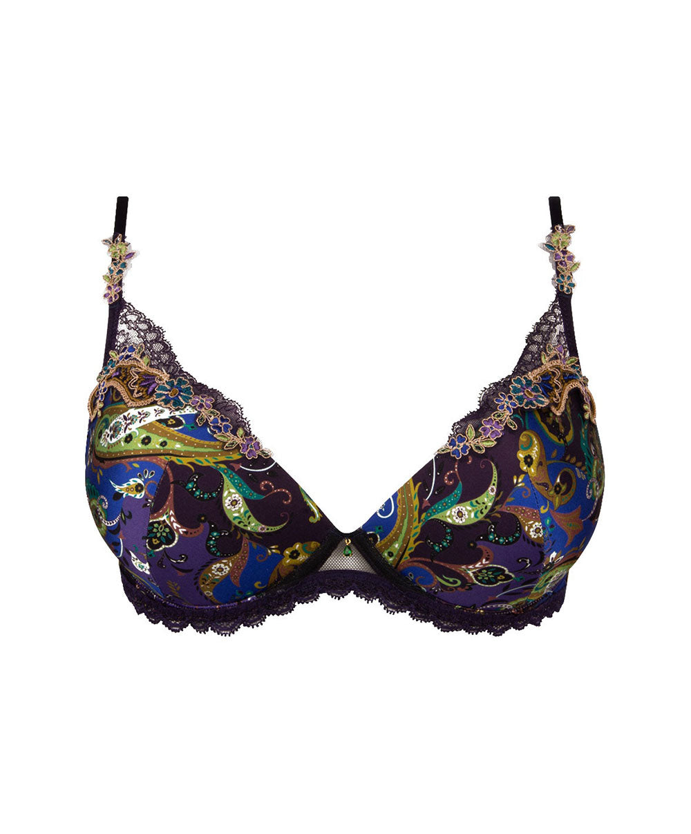 Soutien-gorge coque moulé Lise Charmel Dentelle Cashmer emaux cashmer (=prune) ACH8551-EC