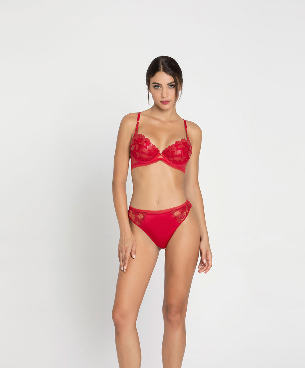 Soutien-gorge coque Lise Charmel Glamour Couture rouge ACH8507-GD