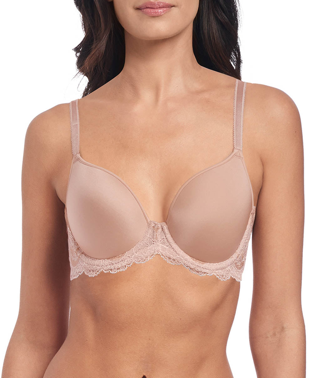 Soutien-gorge coque lisse Wacoal Lace affair Rose dust WA843256-285