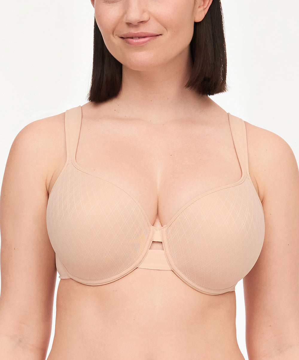 Soutien-gorge coque à mémoire de forme enveloppant Chantelle Smooth Lines beige doré C11N60-01N