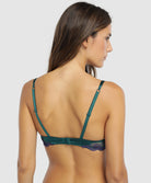Soutien-gorge coque en soie Lise Charmel Splendeur soie turquoise ACC8580-ST
