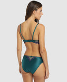 Soutien-gorge coque en soie Lise Charmel Splendeur soie turquoise ACC8580-ST