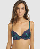 Soutien-gorge coque en soie Lise Charmel Splendeur soie turquoise ACC8580-ST