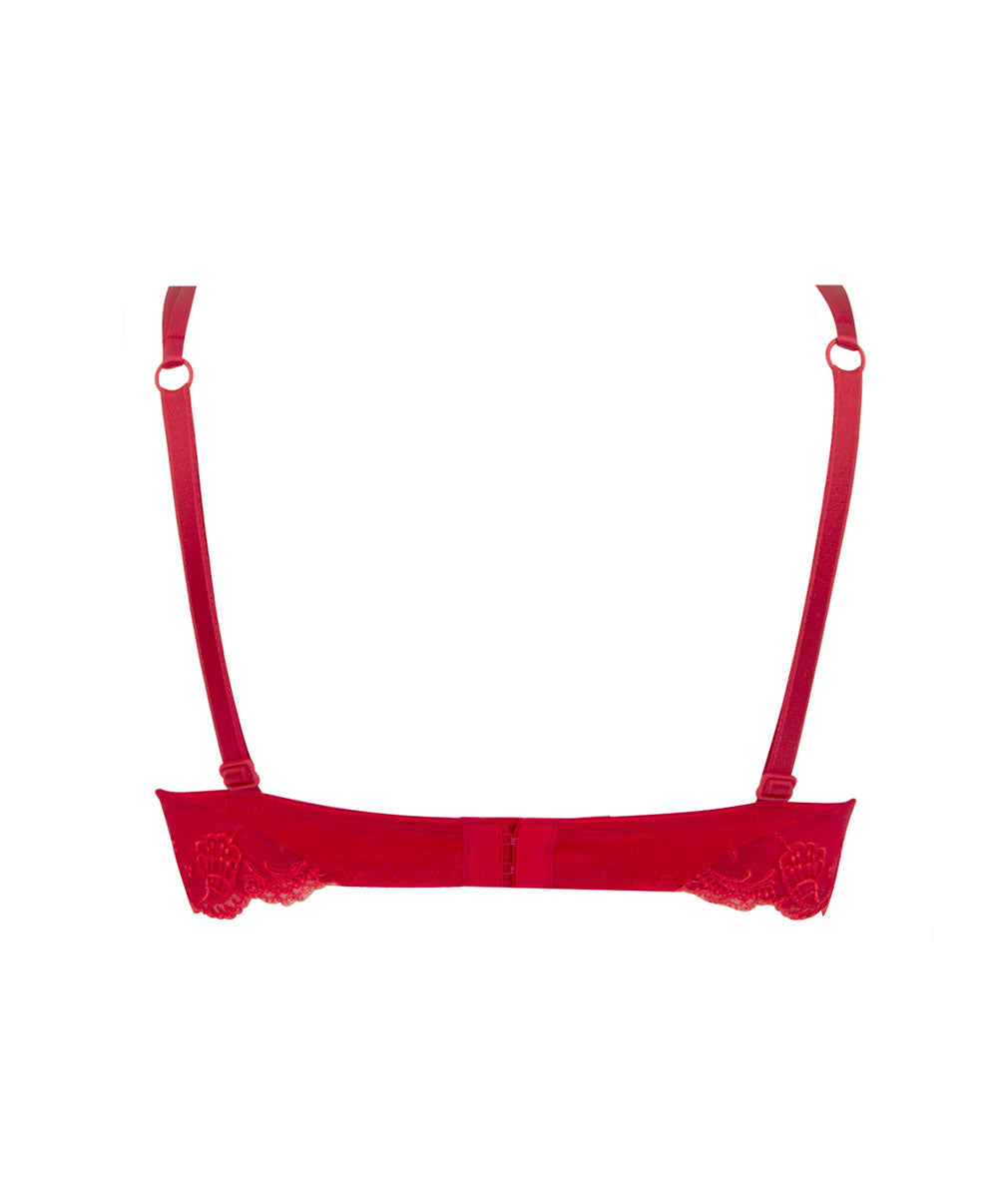 Soutien-gorge coque en soie Lise Charmel Splendeur soie rouge ACC8580-RS	2