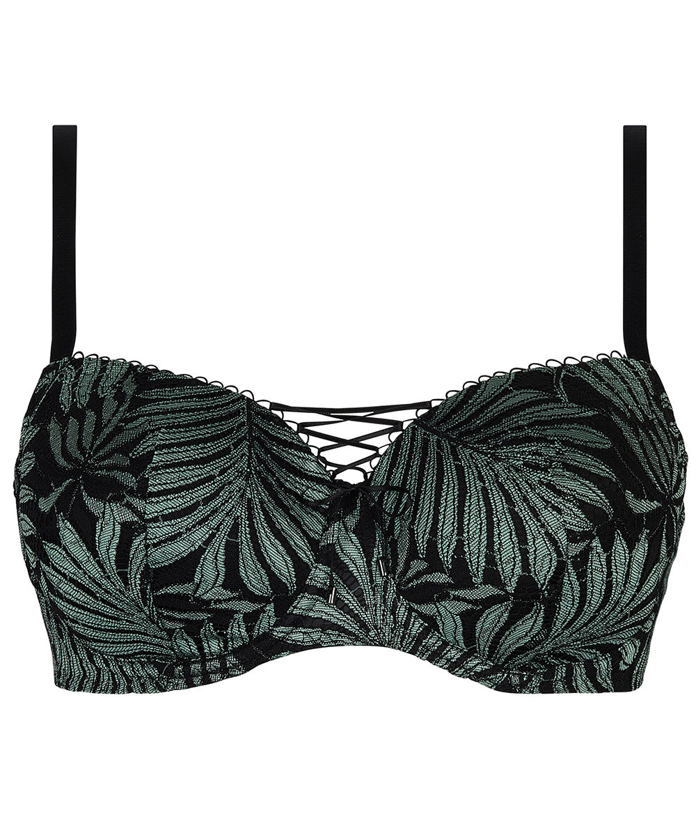 Soutien-gorge coque grande taille Antigel de Lise Charmel Jungle du Soir vert minuit FCJ8044-VM