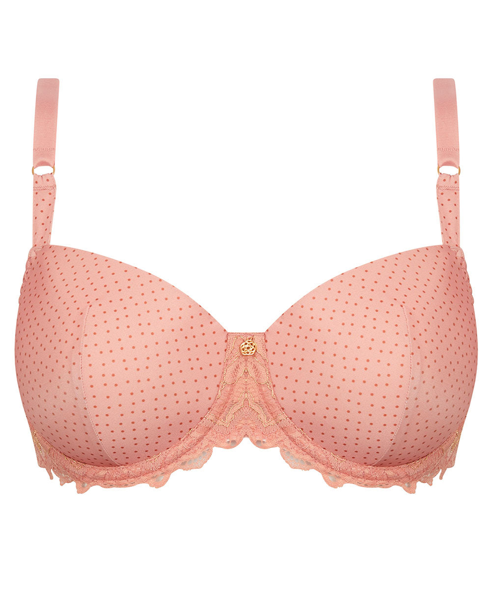 Soutien-gorge coque grande taille Antigel de Lise Charmel Pétille en Glam bulles rosées FCH8082-BR