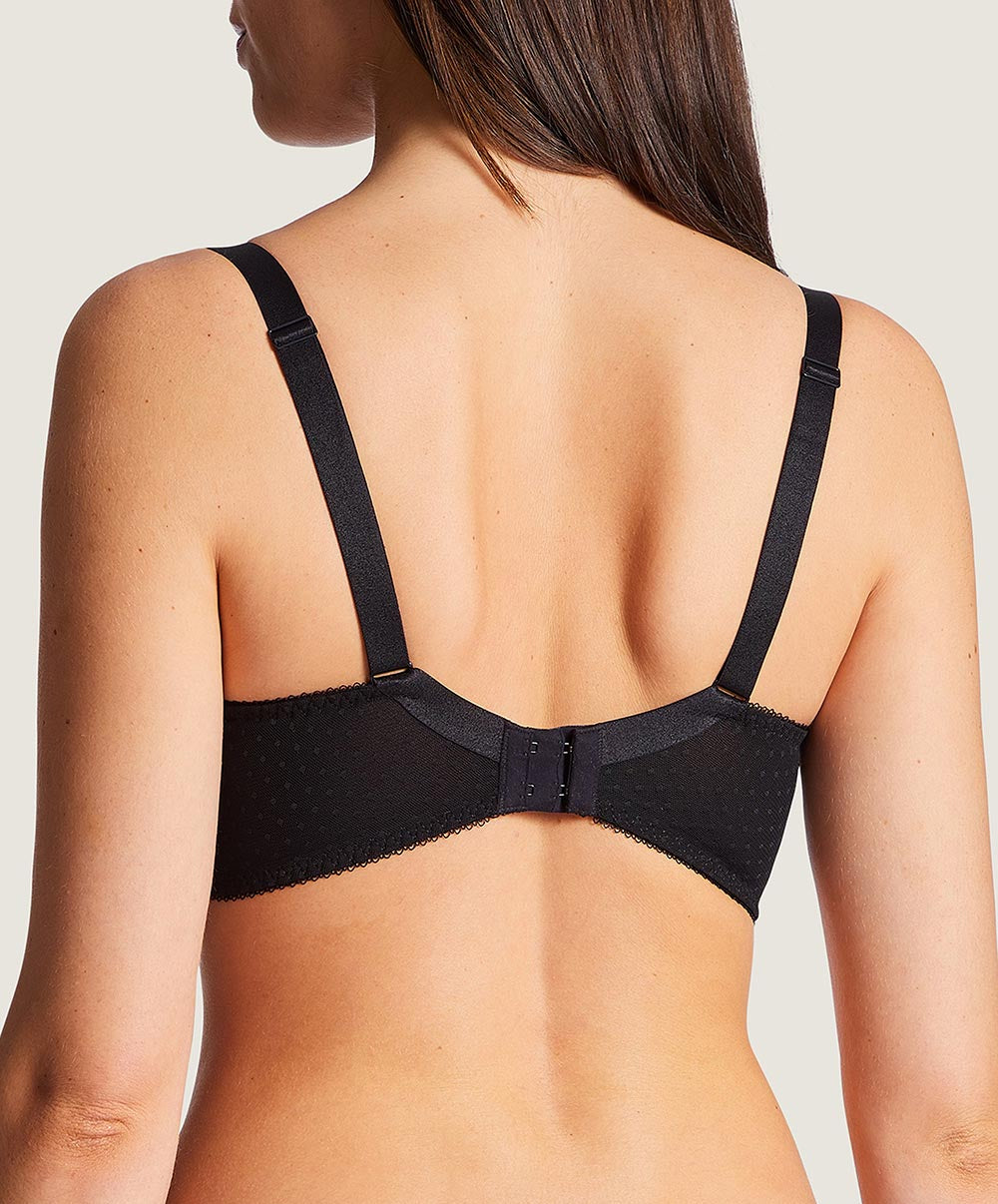 Soutien-gorge coque moulé lisse spacer Au Bal de Flore noir Aubade OF09-02-NOIR